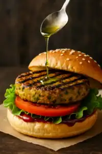 Plantaardige recepten 1 Gegrilde Groenteburger met Avocadomarinade
