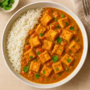 Plantaardige recepten 8 Indiase Tofu-Kokoscurry