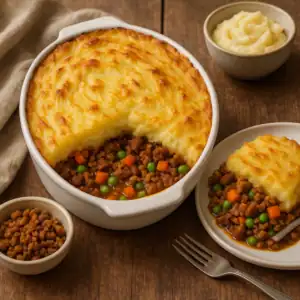 Plantaardige recepten 5 Shepherd’s Pie met Seitan
