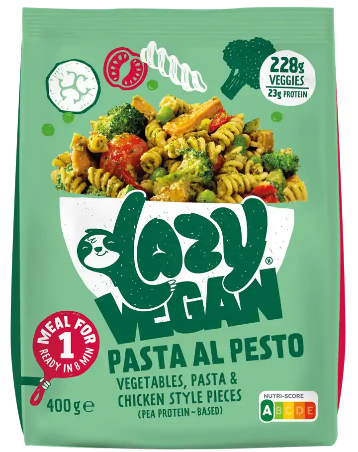 Lazy Vegan Pasta al Pesto
