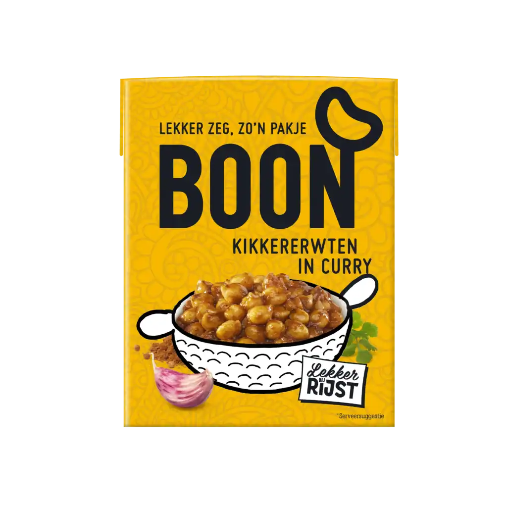 Pakje BOON kikkererwten in curry