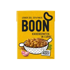 Pakje BOON kikkererwten in curry