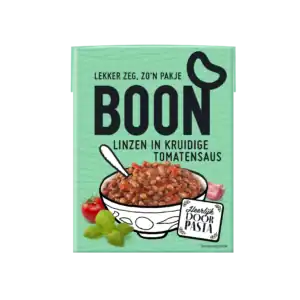 Pakje BOON linzen in kruidige tomatensaus