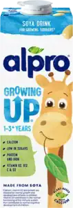 Fles Alpro soja groeidrink met vitamines en mineralen