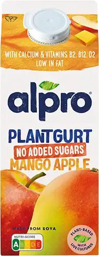 Bekertje Alpro yoghurt met mango en appel