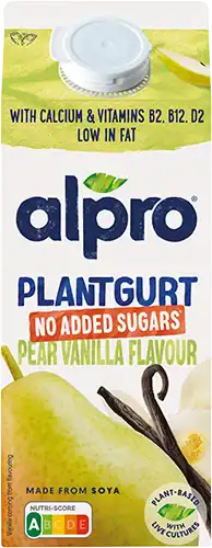 Bekertje Alpro yoghurt met peer- en vanillesmaak