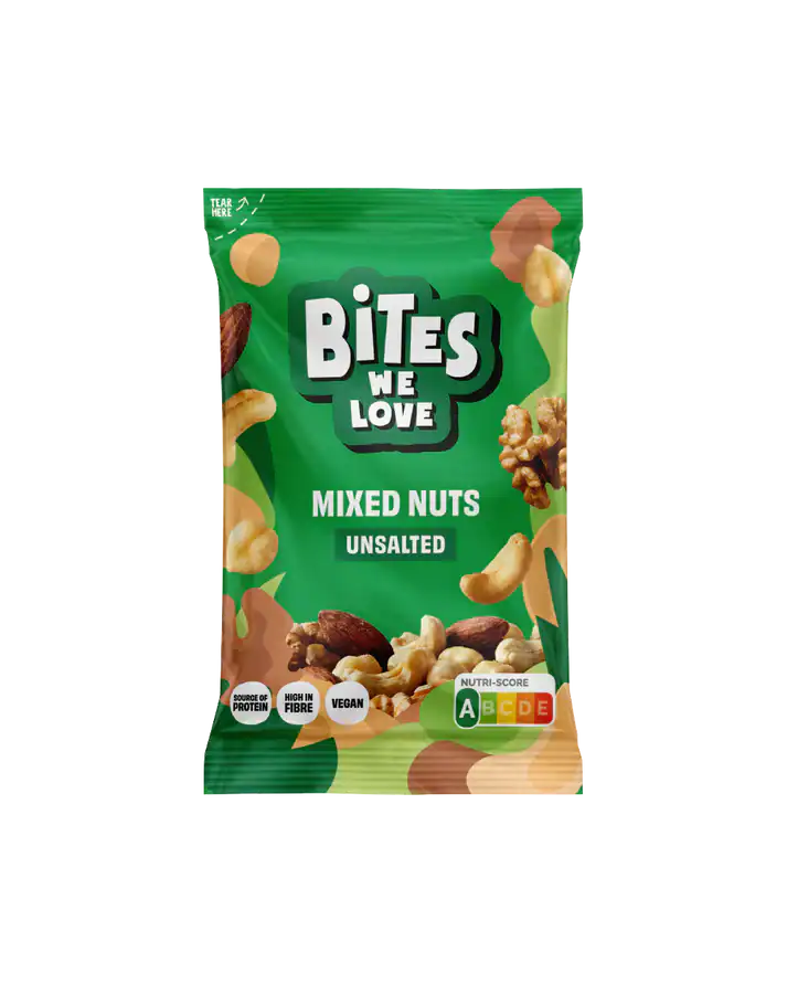 Gemengde ongezouten noten