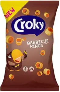 Zak Croky Rings BBQ met donkerbruine barbecuecoating.