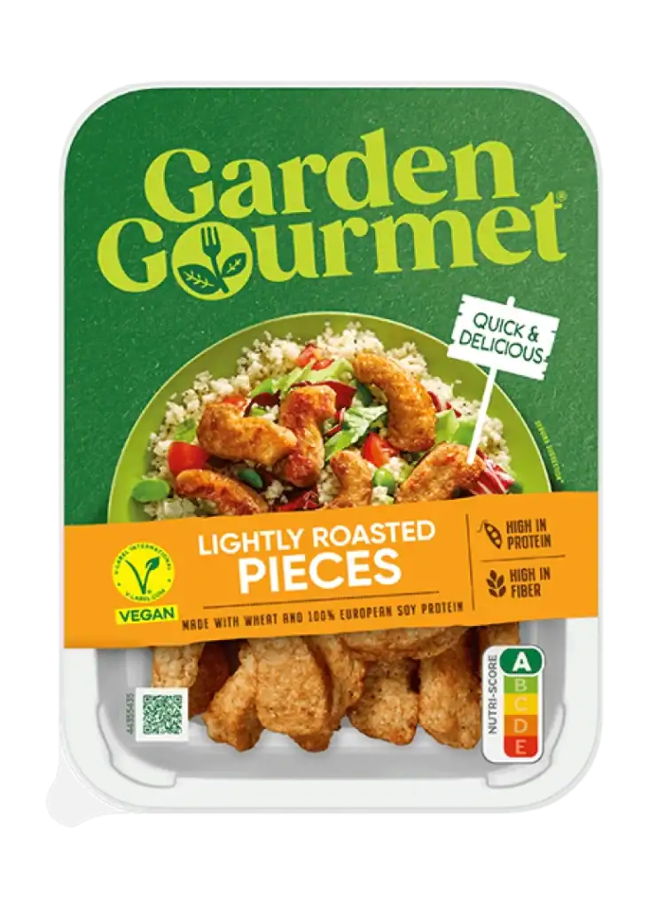 Roostervariant plantaardige stukjes