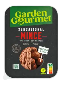 Kom met plantaardig gehakt