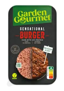 Plantaardige burger op brood