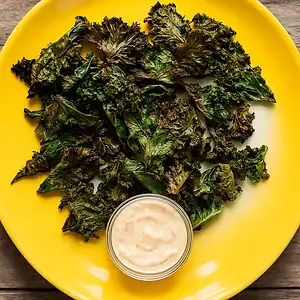 Plantaardige tussendoortjes recepten 2 Boerenkoolchips met kruiden krokant