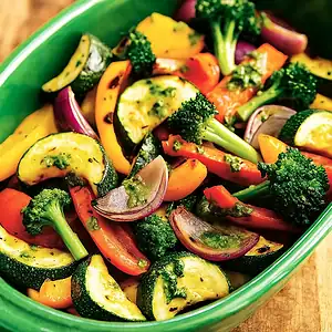 Plantaardige bijgerechten & basisrecepten 10 Gegrilde groenten op schaal