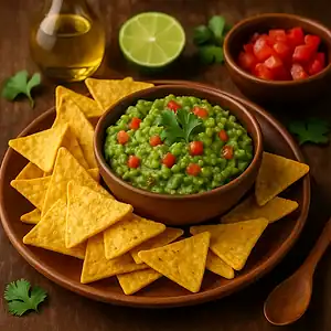 Plantaardige lunch recepten 4 Guacamole met tortillachips