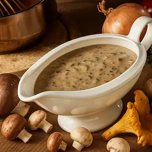 Plantaardige bijgerechten & basisrecepten 8 Paddenstoelenjus rijk en glanzend