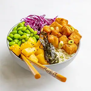 Plantaardige lunch recepten 1 Poké bowl met tofu
