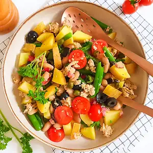 Plantaardige lunch recepten 2 Vegan salade Niçoise met kikkererwten