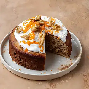 Plantaardige nagerechten recepten 7 Vegan worteltaart met noten & frosting