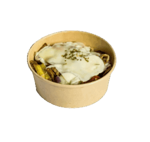 Vegan kapsalon met shoarma